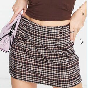 Abercrombie & Fitch tailored mini skort BROWN